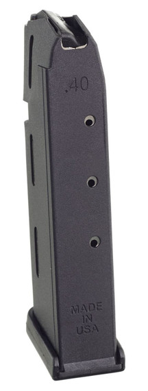 ProMag GLK15 Standard 10rd 40 S&W Compatible w/ Glock 22/23/27 Black DuPont Zytel Polymer, Magazine