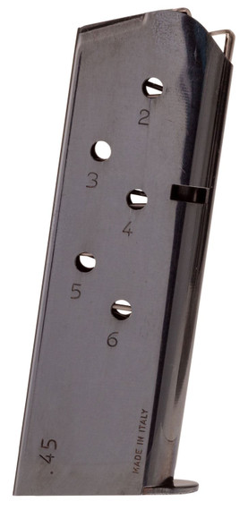 Taurus 358001401 1911 Officer 6rd 45ACP Blued Metal, Magazine