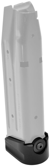 Warne MESIG54BLK, Magazine Extension made of 6061-T6 Aluminum with Hardcoat Anodized Black Finish for Sig P320, Magazines (Adds 5rds 9mm Luger)