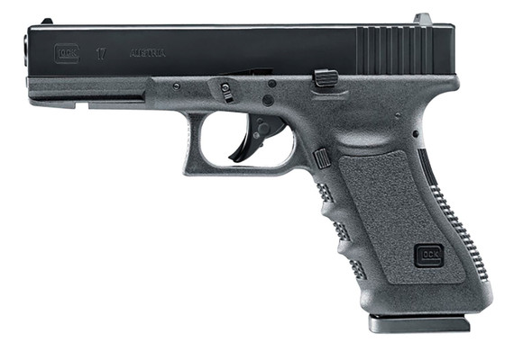 Umarex Glock Air Guns 2255208 Glock 17 Gen3 CO2 177 BB 18+1 4.48 in Black Polymer Grips