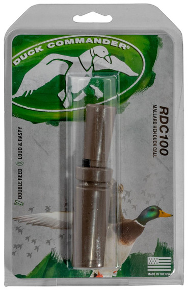Duck Commander DCRDC100 RDC100 Open Call Double Reed Mallard Sounds Attracts Ducks Gray Plastic