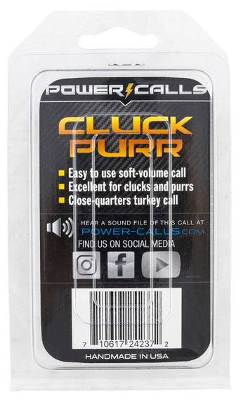 Power Calls 24237 Cluck/Purr Diaphragm Call Attracts Turkeys Black/White