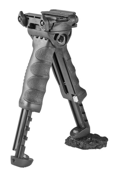 FAB Defense FXTPODG2B T-Pod G2 Rotating Tactical Foregrip & Bipod 5 Position Adjustable