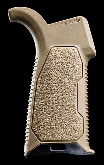 Strike AROMPG15FDE AR Enhanced, Pistol Grip 15 Degrees AR Platform FDE Rubber