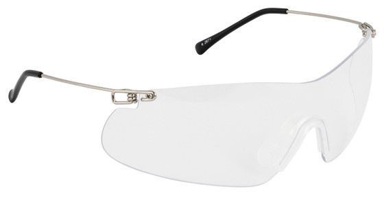 Radians CP5740CS Clay Pro Shooting Glasses Adult Amber Lens Wraparound Silver Frame