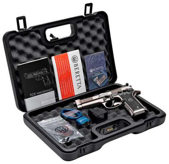 Beretta J92XRD21 92X Performance Defensive Full Size Frame 9mm Luger 15+1, 4.90 in Black Barrel, Gray Nistan Optic Ready/Serrated Steel Slide & Frame w/Beavertail, Pistol