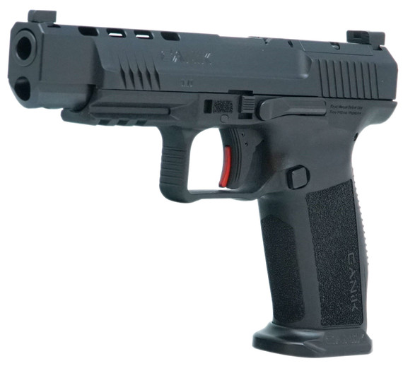 Canik HG6594N Mete SFx 9mm Luger 18+1/20+1 5.20 in Barrel, Black Frame w/Picatinny Accessory Rail, Serrated Optic Cut Steel Slide w/Nitride Finish, Interchangeable Backstrap Grip, Includes 2, Magazines &, Holster, Pistol