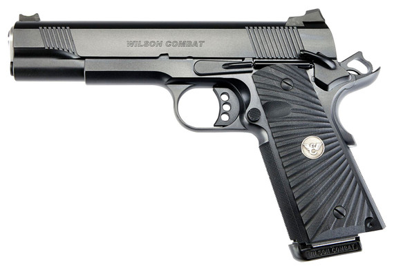 Wilson Combat CQBEFS9 CQB Elite 9mm Luger 10+1 5 in Match Grade Barrel, Black Serrated Carbon Steel Slide, Black Armor-Tuff Carbon Steel Frame w/Beavertail, Black G10 Grip, Pistol