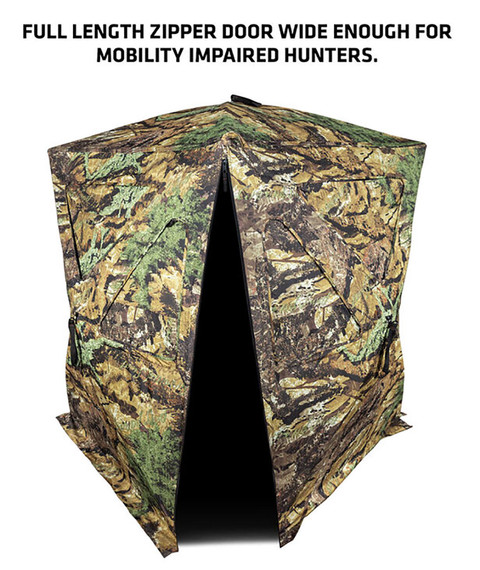 Primos 6510 Hindsight Ground Swat Camo 300D Polyester 56 in x 56 in, 67 in High