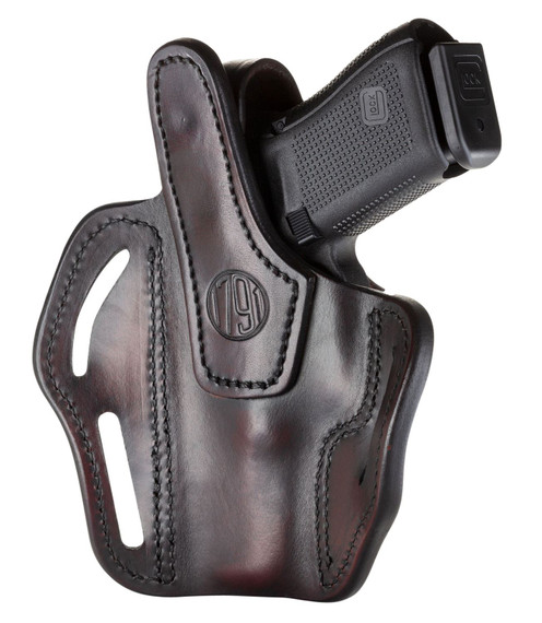 1791 Gunleather BHX3SBRR BHX Signature Brown Leather OWB Glock 19/Sig P228/S&W MP9,40/XD9,40 Right Hand