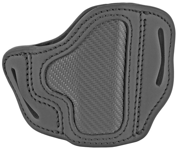 1791 Gunleather CFBHCSBLR BHC OWB Size C Stealth Black Leather Belt Slide Compatible w/Glock 43/Sig P365/Walther PPK Right Hand, Holster