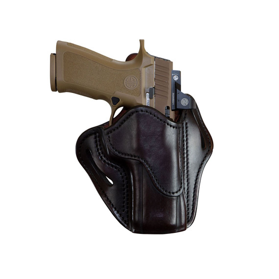 1791 Gunleather ORBH24SBRR BH2.4 Optic Ready OWB 2.4 Signature Brown Leather Belt Slide Fits Walther PPQ/Sig P320/Springfield XD-M Right Hand, Holster
