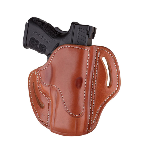 1791 Gunleather ORBH24SCBRR BH2.4S Optic Ready OWB Size 2.4S Classic Brown Leather Belt Slide Fits FN 509 Fits HK VP9SK Right Hand, Holster