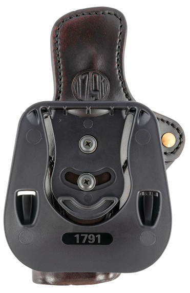 1791 Gunleather ORPDH24SBRR BH2.4 Optic Ready OWB 2.4 Signature Brown Leather Paddle Fits Walther PPQ/Sig P320/Springfield XD-M, Holster