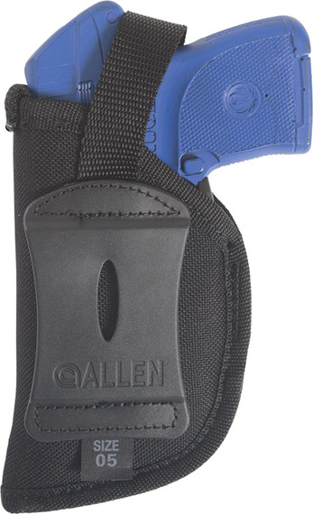 Allen 44805 Cortez OWB, Size 05, Black Polyester, Fits S&W Bodyguard, Ruger LC/LCP II, Belt Loop Mount Right Hand, Holster