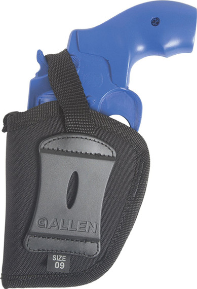 Allen 44809 Cortez OWB, Size 09 Black Polyester, Fits Small Frame 5rd , Revolver w/Hammer Spur, Belt Loop Mount Right Hand, Holster