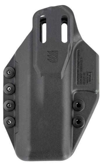 Blackhawk 416076BK Stache IWB Size 76 Black Polymer Belt Clip Compatible w/Glock 48/S&W Shield EZ9, Holster