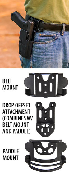 Comp-Tac C241SS222RBKN International OWB Black Kydex Belt Loop/Paddle Fits Sig P320X Carry Right Hand, Holster