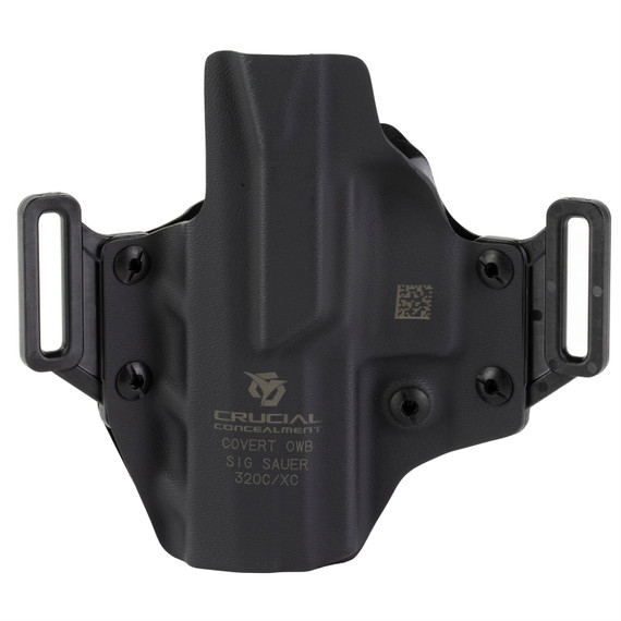 Crucial Concealment Covert OWB, Outside Waistband Holster, Right Hand, Kydex, Black, Fits SIG 320 C/XC 1004