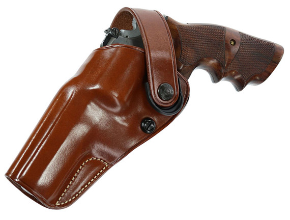 Galco DAO105 DAO OWB Tan Leather Belt Slide Fits S&W L Frame Left Hand, Holster