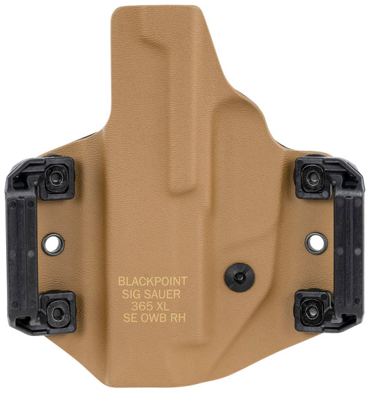 Sig Sauer HOL365XLOWBRH Tactical OWB Polymer Belt Loop Fits Sig P365XL Right Hand, Holster