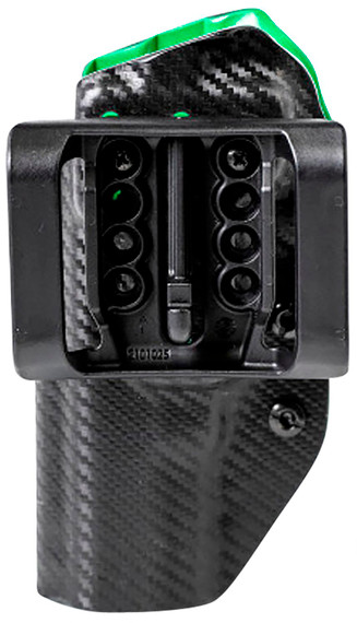 Uncle Mikes 54RNC73BGR Range/Competition OWB Black/Green Boltaron Belt Slide Fits Canik Right Hand, Holster