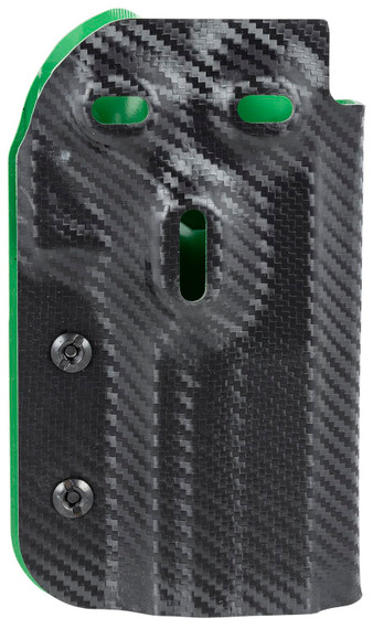 Uncle Mikes 54RNC74BGL Range/Competition OWB Black/Green Boltaron Belt Slide Fits Sig X5 Left Hand, Holster
