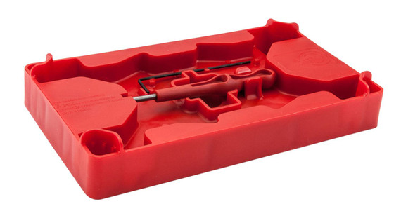 Apex Tactical 104110 Armorers Tray & Pin Punch Red Polymer, Pistol
