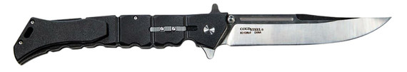 Cold Steel CS20NQX Luzon Large 6 in Folding Plain 8Cr13MoV SS Blade/Black GFN Handle Features Safety Switch Includes Pocket Clip, Knife