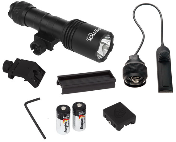 Nightstick LGL160 Full Size Long Gun Light Kit Black Anodized 1100 Lumens White LED Bulb