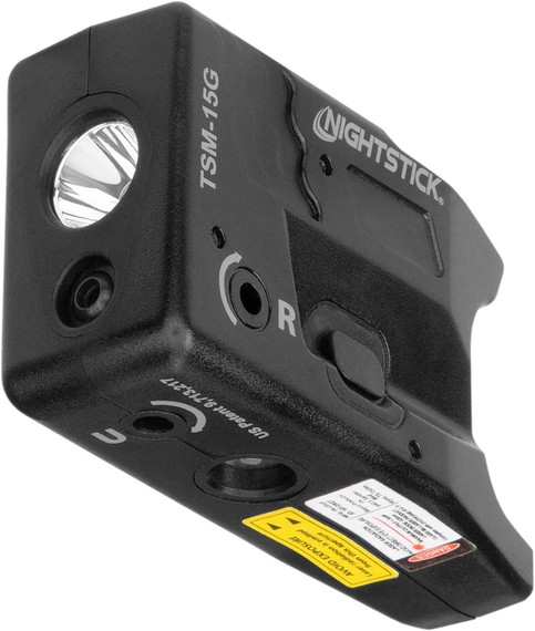 Nightstick TSM15G Light with Green laser for S&W M&P Shield/Shield Plus Black 150 Lumens White LED