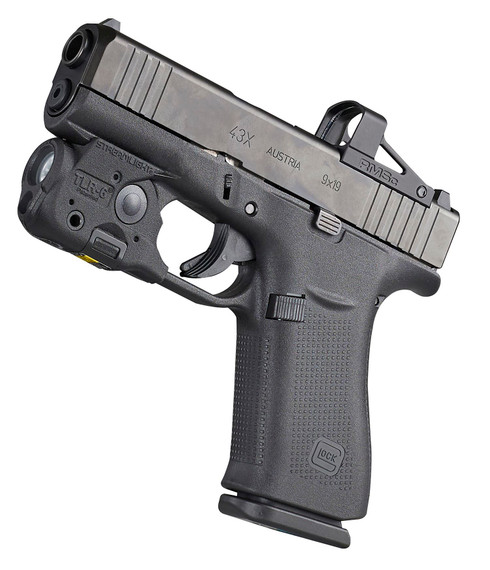 Streamlight 69286 TLR-6 Gun Light Black 100 Lumens White LED/Red Laser Glock 43X MOS/48 MOS/43X/48