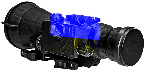 Armasight NSCCOLR001G9DA1 CO-LR Night Vision, Riflescope Clip-On Black 1x108mm Gen 3
