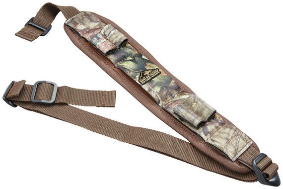 Butler Creek 180037 Comfort Stretch Alaskan Magnum, Rifle Sling Mossy Oak Break-Up Country Neoprene w/Non-Slip Grippers 20 in-46 in OAL 2.50 in Wide Adjustable Design & Shell Loops