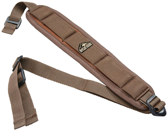 Butler Creek 180015 Comfort Stretch, Rifle Sling Brown Neoprene w/Non-Slip Grippers 20 in-46 in OAL 2.50 in Wide Adjustable Design