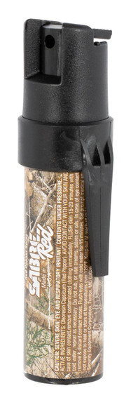 Sabre P22CAMO02 Pepper Spray OC Pepper UV Dye Effective Distance 10 ft .78 oz Realtree Edge Includes Pocket Clip