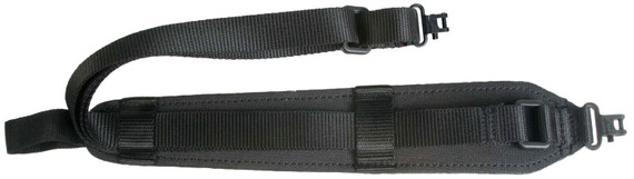 Outdoor Connection AD20913 Original Super-Sling 1 in W Padded Black Nylon Webbing with with Talon QD Swivels for, Rifle/Shotgun