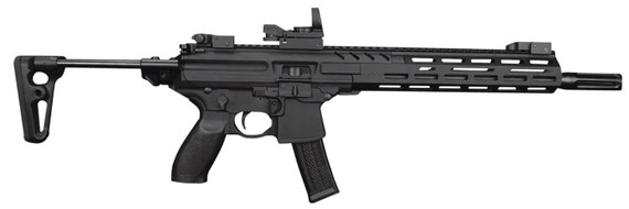 Aim Sports MTMPXM Specialty Handguard 12.76 in Drop-in M-LOK Style with Black Anodized Finish for Sig MPX