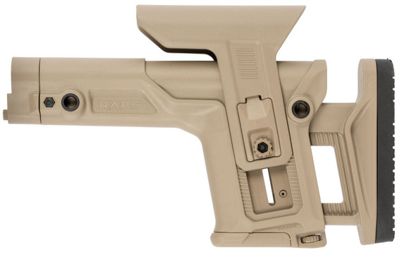 FAB Defense FXRAPST RAPS Rapid Adjustment Precision Stock Integrated Cheek-Rest & Adjustable LOP 1Latch System FDE Polymer