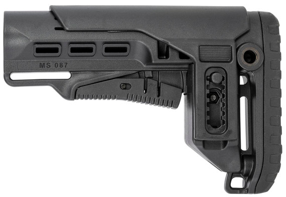 NcStar VG087052 Tactical PCP52 Mil-Spec Stock Black Synthetic Collapsible with Adjustable Cheekpiece