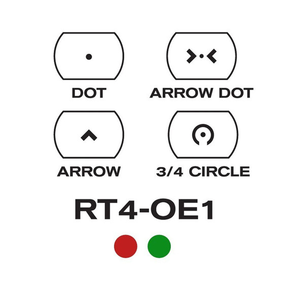 Aim Sports RT4S01 Reflex Special Ops Edition Matte Black 1 x 24 mm x 34 mm Red/Green Multi Reticle, Red Dot Sight