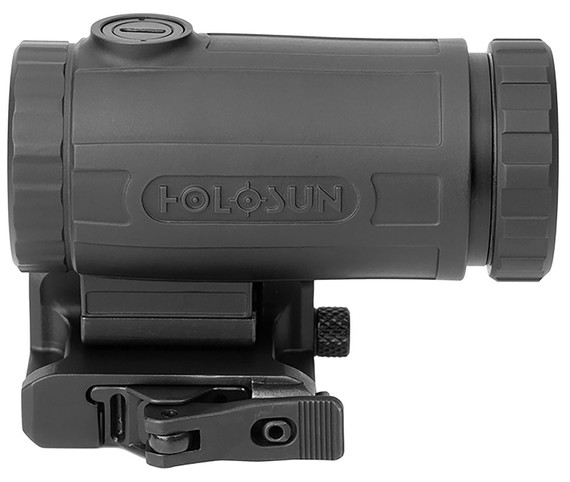 Holosun HM3XT HM3XT Magnifier Black Anodized Titanium 3x 0.58 in x 0.77 in Quick Detach Mount, Red Dot Sight