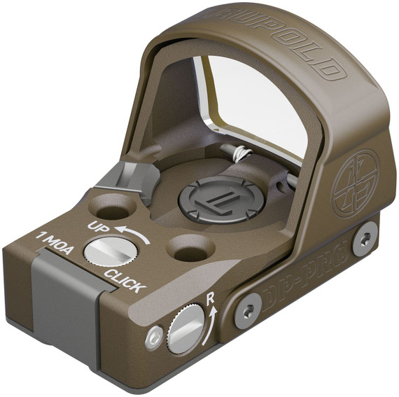 Leupold 175840 DeltaPoint Pro FDE 1 x 1.01 in x 0.68 in 2.5 MOA, Red Dot Sight