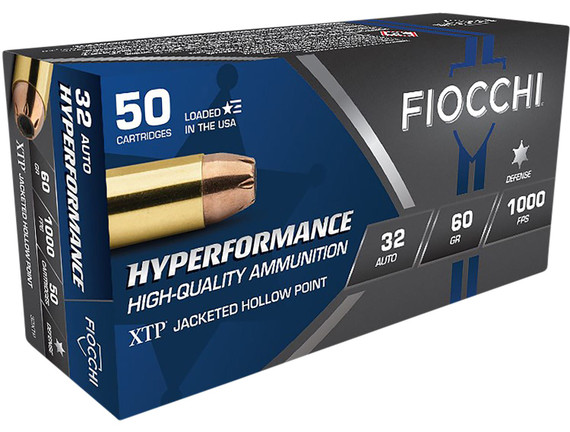 Fiocchi 32 ACP Ammunition 32XTP