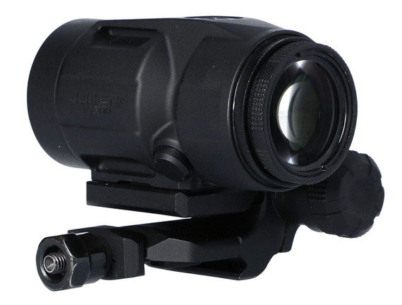 Sig Sauer Electro-Optics SOJ3M001 Juliet3-Micro Magnifier Black 3x 22 mm 90 Degree Push Button Flip-to-side Mount, Red Dot Sight