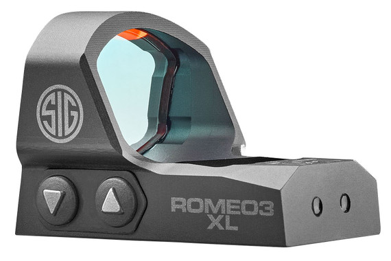Sig Sauer Electro-Optics SOR31004 Romeo3XL Black 1 x 35 mm 3 MOA Low-Profile Picatinny Mount, Red Dot Sight