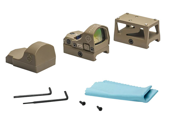 Sightmark SM26043DE Mini Shot M-Spec M1 FMS Dark Earth 1 x 21 mm x 15 mm 3 MOA, Red Dot Sight