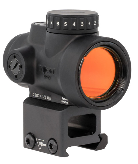 Trijicon 2200053 MRO HD Matte Black 1 x 25 mm 2 MOA /68 MOA Circle Multi Reticle Lower 1/3 Cowitness Mount, Red Dot Sight