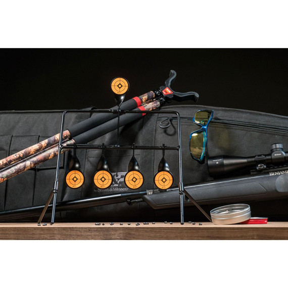 Caldwell 820585 Resetting Target Airgun AR500 Steel Black/Orange Impact Enhancement Motion 1.50 in