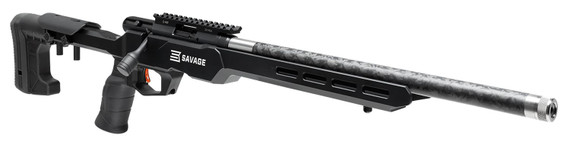 Savage Arms 70556 B22 Precision Lite Bolt Action 22 WMR Caliber with 10+1 Capacity, 18 in Carbon Fiber Wrapped Barrel, Black Metal Finish & Adjustable MDT Aluminum Chassis Black Stock Right Hand (Full Size), Rifle